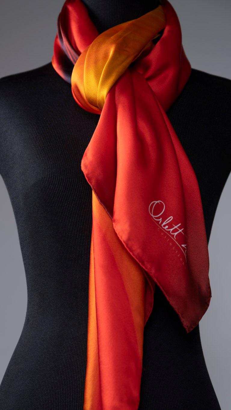 The Spice Silk Satin Scarf